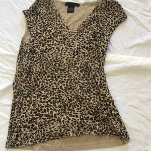 animal print vintage top from the limited